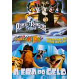 Dvd Lacrado Duplo Powers Rangers O Filme + A Era Do Gelo Aud
