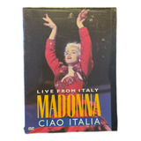 Dvd Live From Italy Madonna Ciao Italia - Lacrado - Original