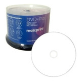 Dvd+r 8.5 Gb Maxprint Printable 240minutos 8x Pacote 50 Unid
