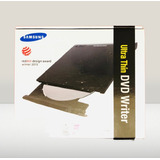 Dvd Writer Ultra Slim Samsung , Preto , Novo ( L E I A )