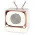 Dw02. Retro Pequeno Televisão Bluetooth Speaker Mini Cartão