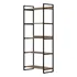 E led Brasil Etrang Estante Industrial Ferro E Madeira Laminada Com Metal Moderno Cor Preto