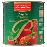 E tomate Pelado La Pastina  2 5kg   18latas