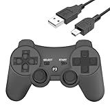 Eagolloar Wireless Controller For Ps3, Dual Analog Bluetooth Rechargeable Game Controller For Ps3 With Charging Cable,dual Vibration