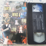 Earth Wind & Fire Live Fita De Vídeo Vhs Original