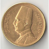 Egito 100 Piastras 1929/30 8.50 Gr Au 875 24 Mm Rara Linda