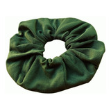 Elástico De Cabelo Scrunchie Xuxinha Prender Amarrar Cores Cor Verde-escuro Liso