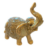 Elefante Decorativo Resina Brilho