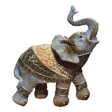 Elefante Indiano Decorativo Cinza