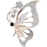 Elegante Broche De Borboleta
