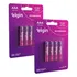 Elgin 8 Pilhas Recarregável 900mah Aaa 3a Palito 2 Cartelas