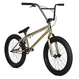 Elite Bmx Bicicleta Modelo Freestyle De 45,7 Cm, 50,8 Cm E 66 Cm - Manivela De 3 Peças (50,8 Cm, Ouro Destro)