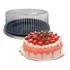 Embalagem Bolo Torta Bipack Bp50 Preta Tampa Média Cx Com 50 Cor Cristal