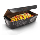 Embalagem Caixas Hot Dog ( Cachorro Quente) 100 Pçs