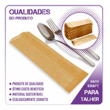 Embalagem De Papel Saco Talher Pardo Liso   2000 Unidades