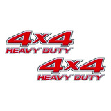 Emblema Adesivo 4x4 Heavy