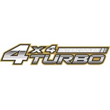 Emblema adesivo 4x4 Turbo