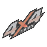 Emblema Adesivo 4x4 Turbo