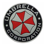 Emblema Adesivo Aluminio Resident Evil Umbrella 3d