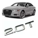 Emblema Adesivo Audi 2.0t A3 A4 A5 Turbo Tampa Traseira