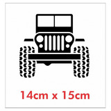 Emblema Adesivo Jeep Willys