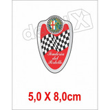 Emblema Adesivo Resinado Alfa