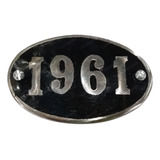 Emblema Ano 1961 Aluminio