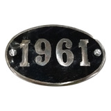 Emblema Ano 1961 Aluminio