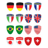 Emblema Automotivo Brasão Itália Alemanha França Inglaterra