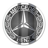 Emblema Badge Em Metal Mercedes Benz 85mm Premium 