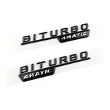 Emblema Biturbo 4matic Preto