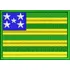 Emblema Bordado Bandeira Goiás Moto Grupo P/ Jaqueta Ban71