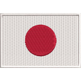 Emblema Bordado Bandeira Japão Moto Airsof P/ Macacão Ban76