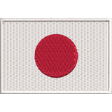 Emblema Bordado Bandeira Japão Moto Airsoft P/ Macacão Ban76