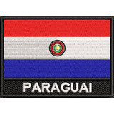 Emblema Bordado Bandeira Paraguai P/ Macacão Airsoft Ban531