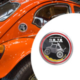 Emblema Bug Baja Aço Inox Escovado - Baja - Fusca - Bug - 