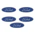 Emblema Centro Calota Oval Ford F-1000 F-100 Jogo C/ 5