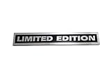 Emblema De Aço Inox Limited Edition Edição Limitada Exclusivo 10x1,5cm Tunning Exclusive (preto)