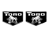 Emblema Em Metal Alto Relevo Fiat Toro (par)