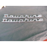  Emblema Escrita Dauphine - Willys - Renault 