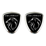 Emblema Escudo Moldura Alto Relevo Peugeot (par)