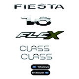 Emblema Fiesta   Class   1 6   Flex   Brinde 5 Peças