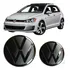 Emblema Frontal Fosco + Traseiro Black Piano Vw Golf Mk7