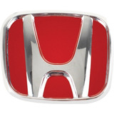 Emblema Grade Honda New Fit 2009 A 2014 - Fundo Vermelho