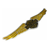 Emblema Harley Davidson Gold Wings Emblema Adesivo Grande