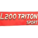 Emblema Letreiro Cromado L200 Triton Sport 2017 2018 2019 20