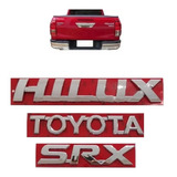 Emblema Letreiro Cromado Toyota Hilux Srx 2016 A 2019 Tampa