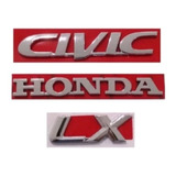 Emblema Letreiro Escrita Honda