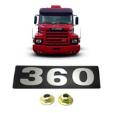 Emblema Letreiro Frontal 360 Compatível Caminhões Scania S4