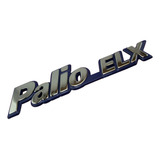Emblema Letreiro Palio Elx Cromado Fundo Azul 1996 1997 1998 1999 2000